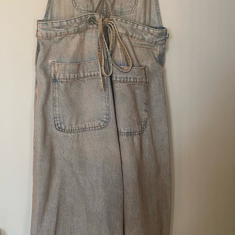 We The Free Beige Denim Jumpsuit - Picture 3 of 5